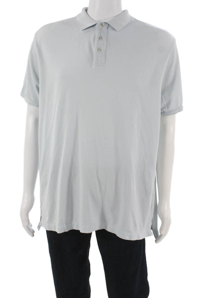Bonobos Mens Polo T-Shirt Collared Short Sleeve Blue Cotton Size XL