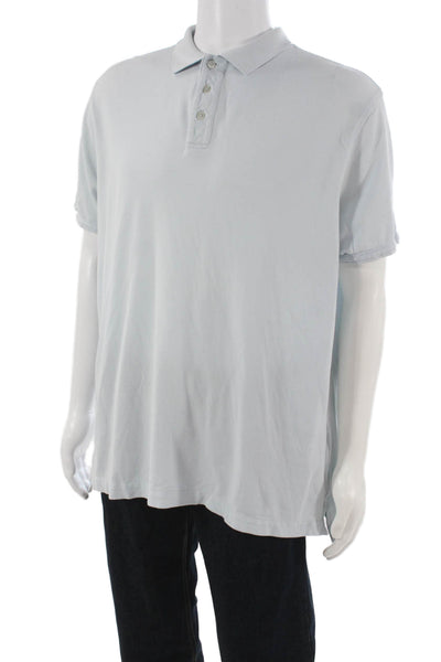 Bonobos Mens Polo T-Shirt Collared Short Sleeve Blue Cotton Size XL