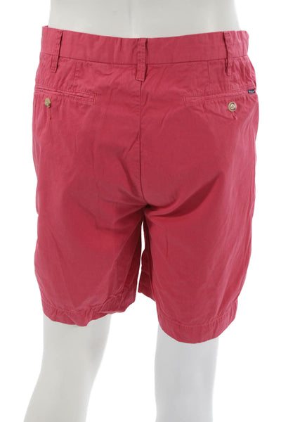 Polo Ralph Lauren Mens Red Cotton Chino Shorts Button Closure Size 40