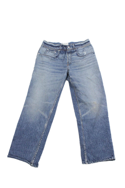 Rag & Bone Girls Elastic Waist Straight Leg Pants Blue Size 9/10
