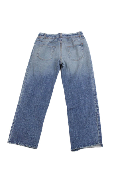 Rag & Bone Girls Elastic Waist Straight Leg Pants Blue Size 9/10
