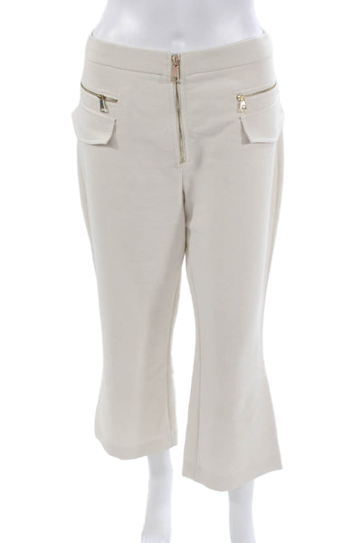 Ted Baker London Women Cropped Beige Pants Zip Size 28
