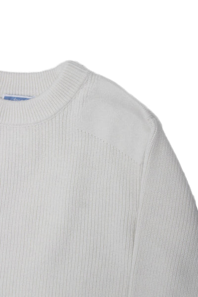 Jacadi Girls Crew Neck Long Sleeve Pullover Sweater Top White Size 10A