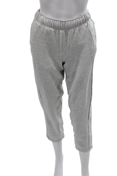 Lululemon Unisex Adults Gray Cotton Blend Pull On Sweatpants Size 2XS