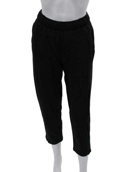 Lululemon Womens Black Cotton Pull On Sweatpants Size 2XS