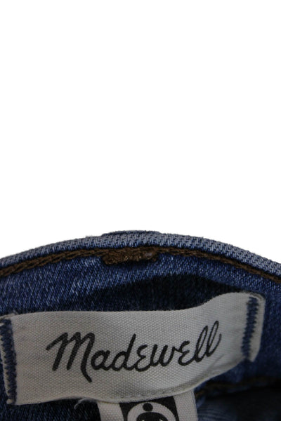 Madewell Women Skinny Jeans Blue High Rise Button Inseam 23 Size 25