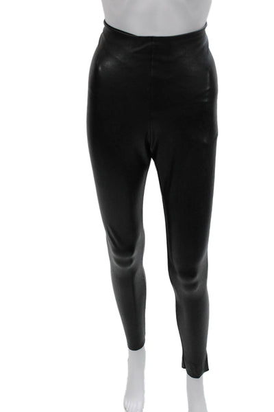 Commando Control Womens Legging Black Polyester Solid Size M