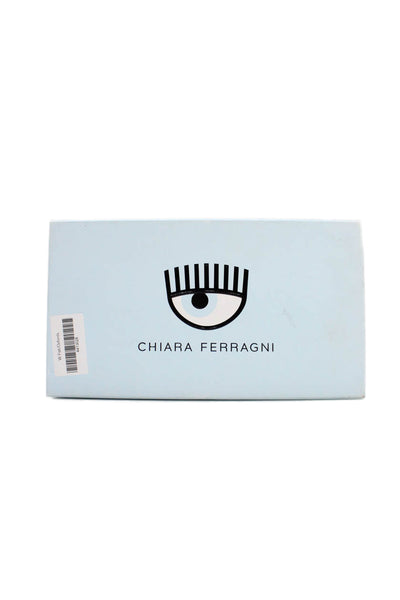 CHIARA FERRAGNI Womens Metallic Espadrille Slide Mules Silver Size 9