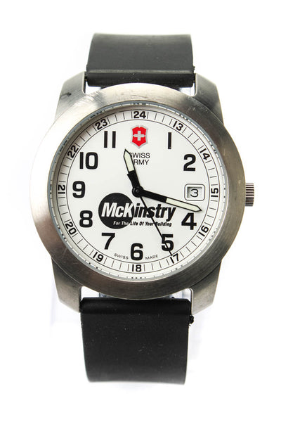 Victorinox Swiss Army Unisex Stainless Steel White Dial Quartz Watch 38.5mm