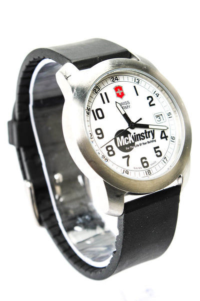 Victorinox Swiss Army Unisex Stainless Steel White Dial Quartz Watch 38.5mm