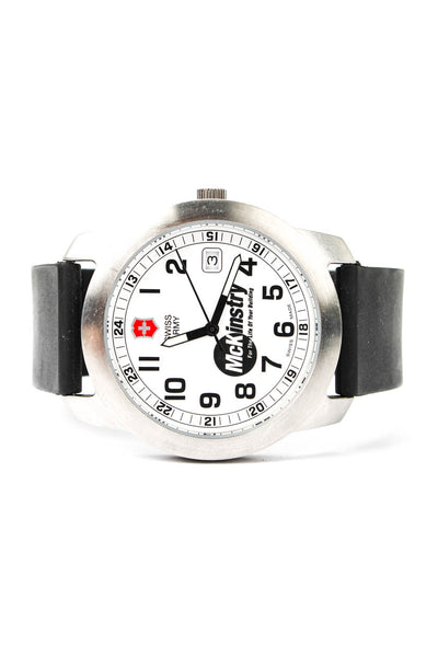 Victorinox Swiss Army Unisex Stainless Steel White Dial Quartz Watch 38.5mm