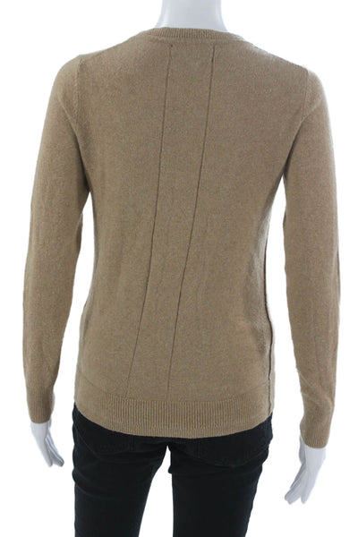 Banana Republic Womens Merino Wool Pullover Sweater Beige Size XS Petite