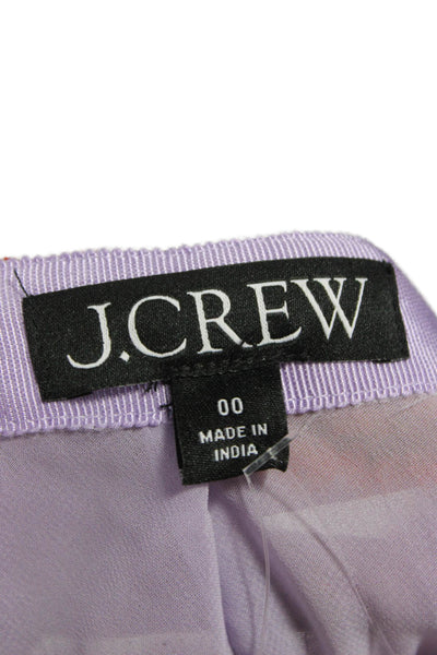 J Crew Womens Wrap Skirt Floral Multicolor Cupro Midi Zip Size M