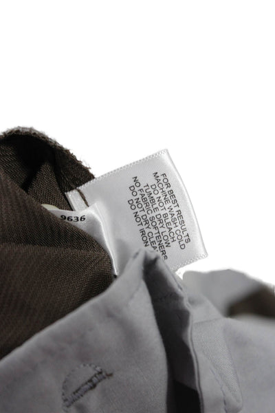 Peter Millar Mens Khakis Brown Polyester Button Inseam 28 Size 36