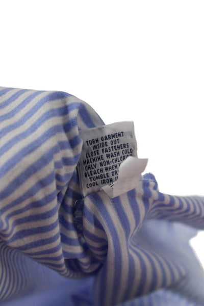 Polo Ralph Lauren Mens Striped Collared Button-Down Shirt Blue Size XL