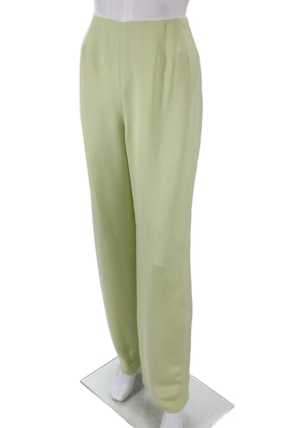 Bill Blass Womens Green Dress Pants Polyester Blend Size 12