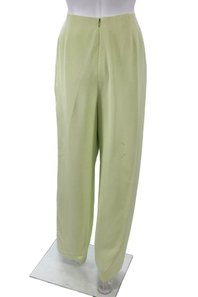 Bill Blass Womens Green Dress Pants Polyester Blend Size 12