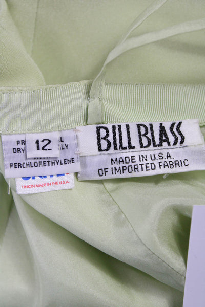 Bill Blass Womens Green Dress Pants Polyester Blend Size 12