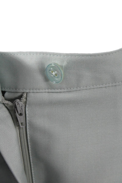Escada Women Green Wool Dress Pants Button Size 36
