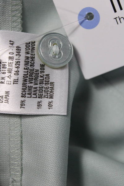 Escada Women Green Wool Dress Pants Button Size 36