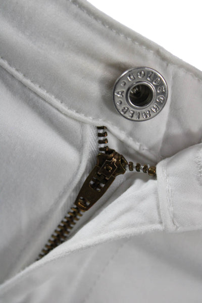 AG Adriano Goldschmied Womens Skinny White Jeans Mid Rise Cotton Blend Size 26