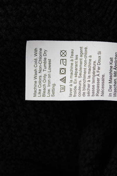 J Crew Womens Black Cotton High Neck Pullover Sweater Long Sleeve Size XS