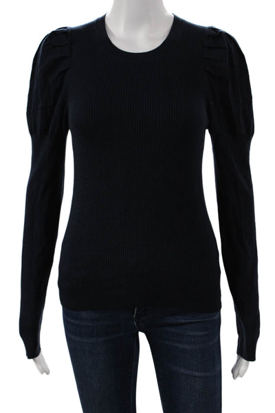 J Crew Womens Pullover Sweater Blue Crew Neck Long Sleeve Size S