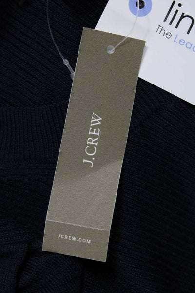 J Crew Womens Pullover Sweater Blue Crew Neck Long Sleeve Size S