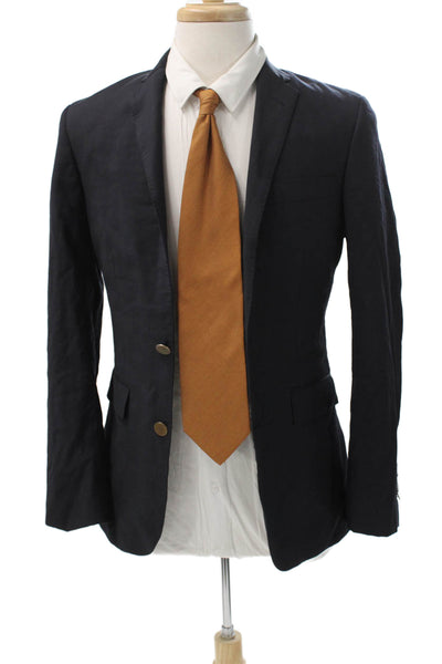 Brooks Brothers Red Fleece Mens Cotton Blue Blazer Size 36