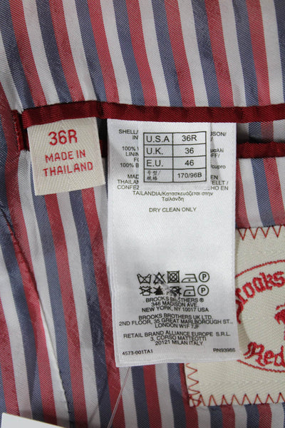 Brooks Brothers Red Fleece Mens Cotton Blue Blazer Size 36