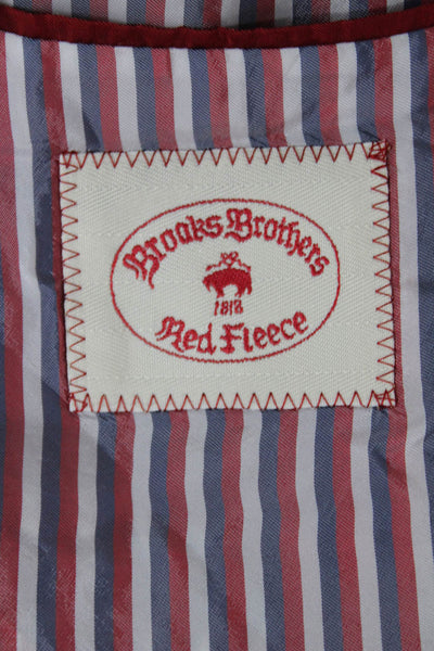 Brooks Brothers Red Fleece Mens Cotton Blue Blazer Size 36