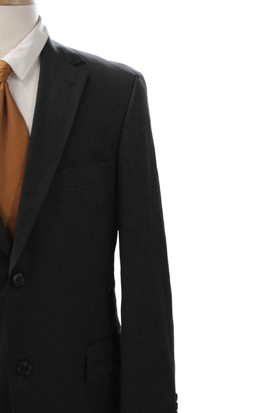 Boss Hugo Boss Mens Gray Cupro Blazer Size 40