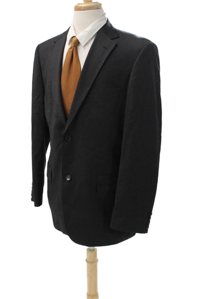 Boss Hugo Boss Mens Gray Cupro Blazer Size 40
