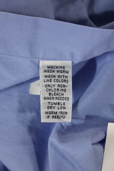 Ralph Lauren Blue Label Mens Custom Fit Button Down Shirt Blue Size Large