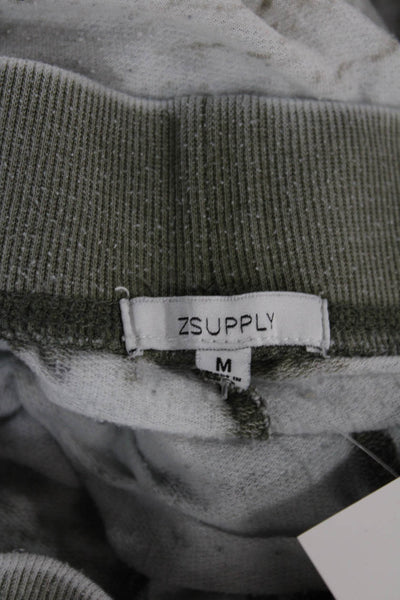 Z Supply Womens Tie Dye Gray Jogger Pants 60% Cotton Pull On Size M