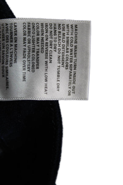 L Agence Womens Straight Pants Blue Cotton High Rise 30in Inseam Size 29