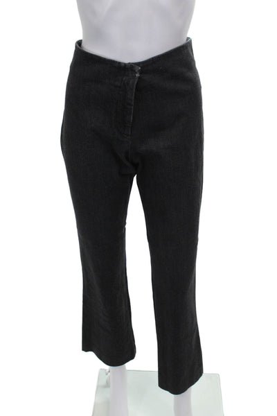 QL2 Womens Bootcut Pants Black Cotton Blend Size 44