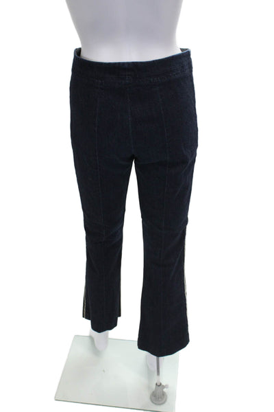 QL2 Womens Bootcut Pants Black Cotton Blend Size 44