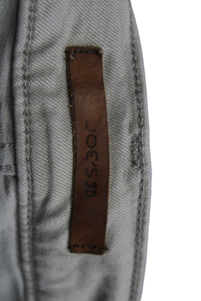 Joes Jeans Womens Skinny Gray Mid Rise Button Cotton Blend Jeans Size 28