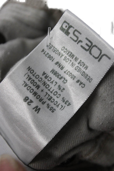 Joes Jeans Womens Skinny Gray Mid Rise Button Cotton Blend Jeans Size 28