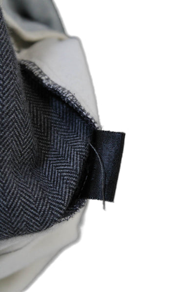 Bonobos Mens Chino Pants Gray Herringbone Wool Blend Size 31