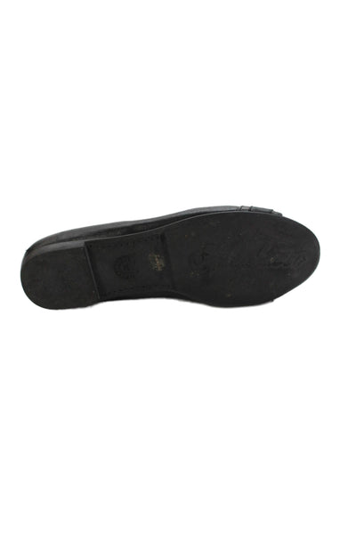 Mephisto Womens Leather Embellished Ballet Flats Shoes Black Size 5.5