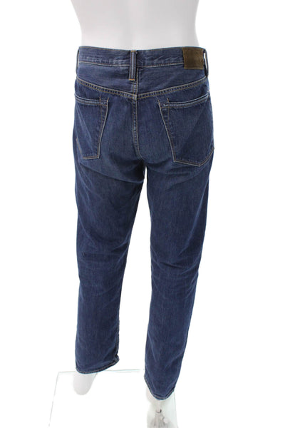 Todd Snyder Mens Tapered Jeans Blue Cotton Button Closure Size 36