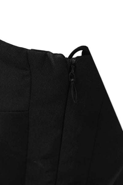 Toccin Women Sheath One Shoulder Black Knee Length Dress Size 4