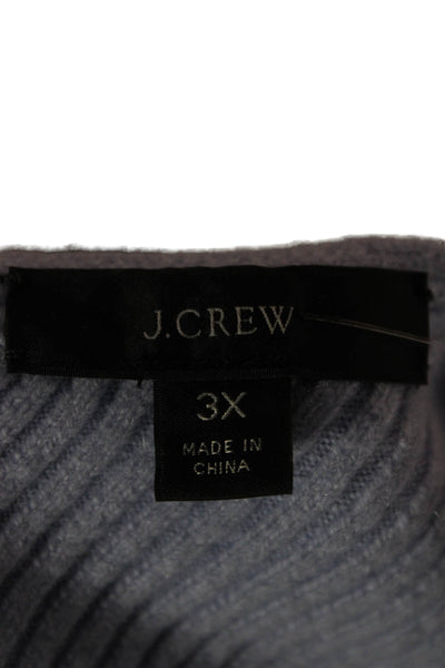 J Crew Womens Plus Cropped Cashmere V-Neck Tank Purple Sleeveless Size 3X
