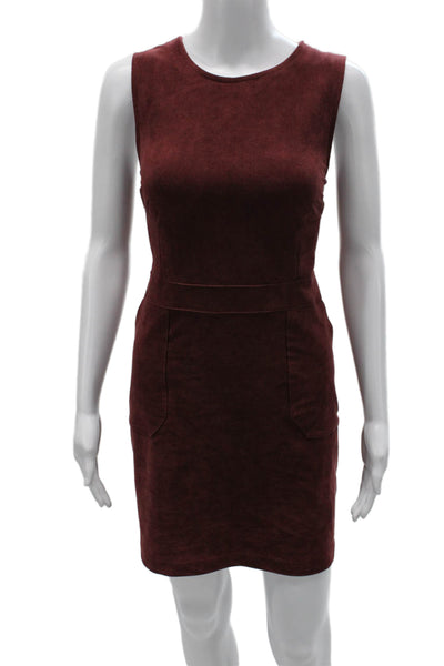 Bishop and Young Women Sheath Dress Red Sleeveless Short Size L