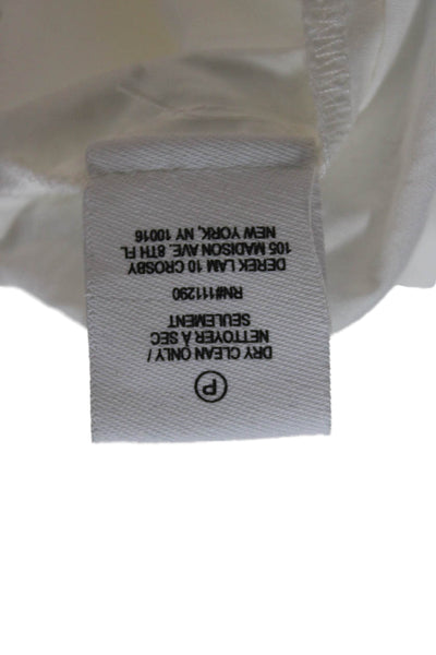Derek Lam 10 Crosby Women White Shift Dress 3/4 Sleeve Size 2