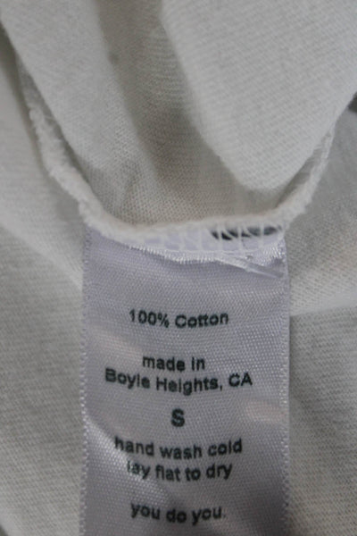 Perfect White Tee Womens Basic Crew Neck Cotton T-Shirt Short Sleeve Size S
