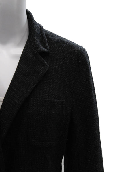 Premise Women Basic Jacket Gray Wool Button Long Sleeve Size L