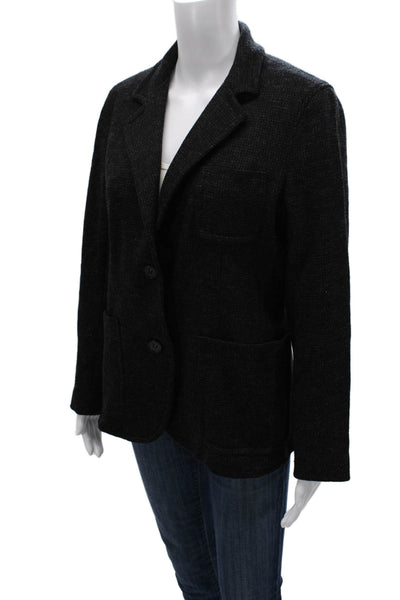 Premise Women Basic Jacket Gray Wool Button Long Sleeve Size L